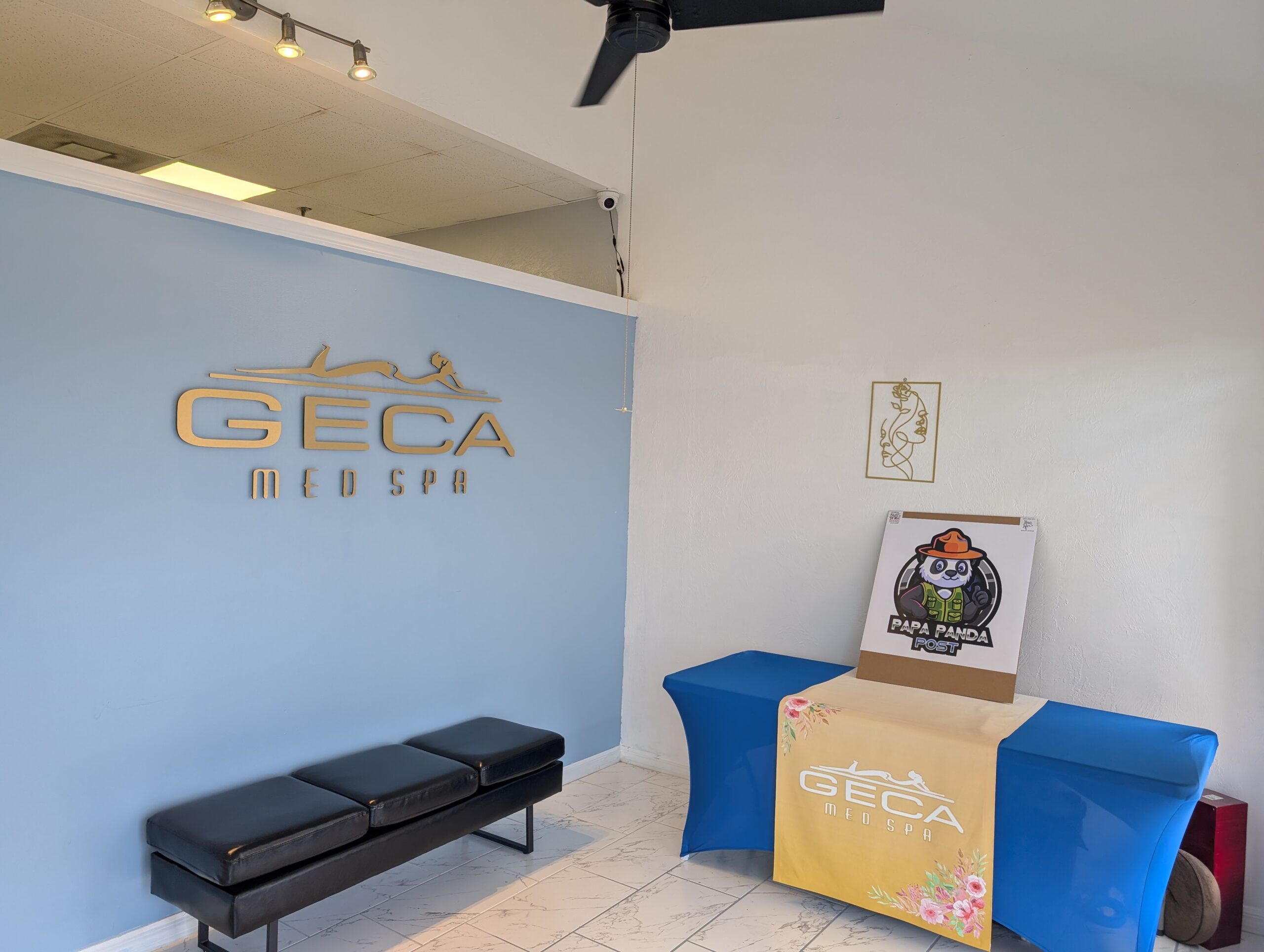 View of the Geca Med Spa lobby